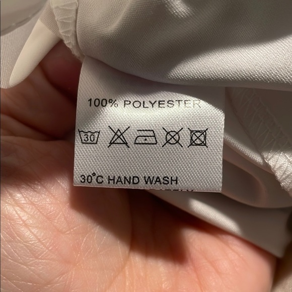 Abstract Artsy White with Playful Design Two Piece Outfit- Choose your Occasion - Picture 2 of 16